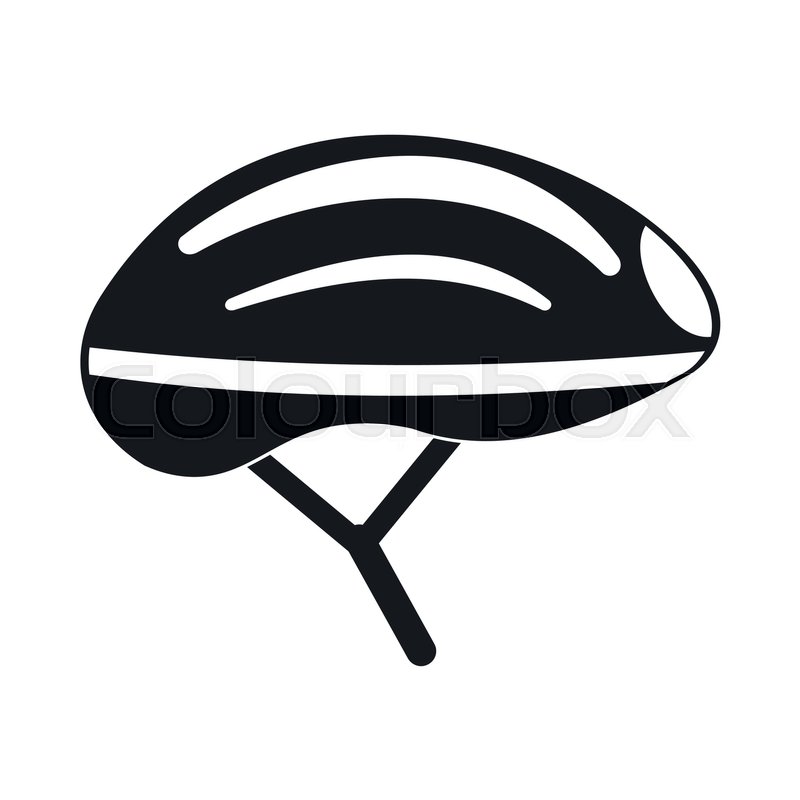 800x800 Bicycle Helmet Icon In Simple Style Stock Vector Colourbox