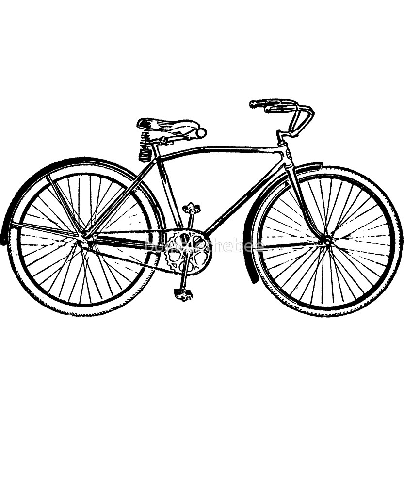 833x1000 Bicycle Drawing Line For Free Download