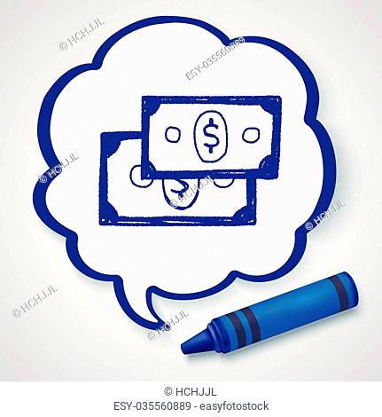 431x470 Money Bill Doodle Drawing Stock Photos And Images Age Fotostock