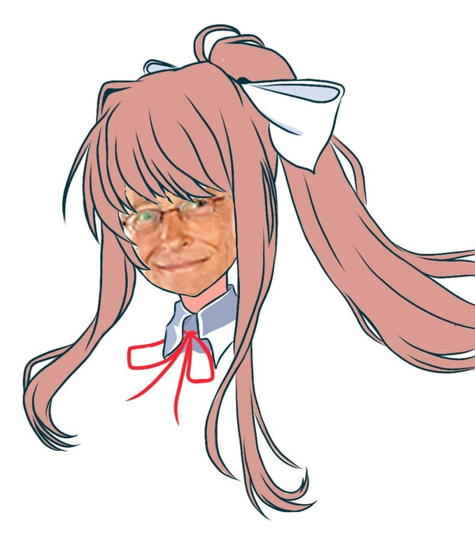 679x768 Bill Gates' Face On Monika Ddlc