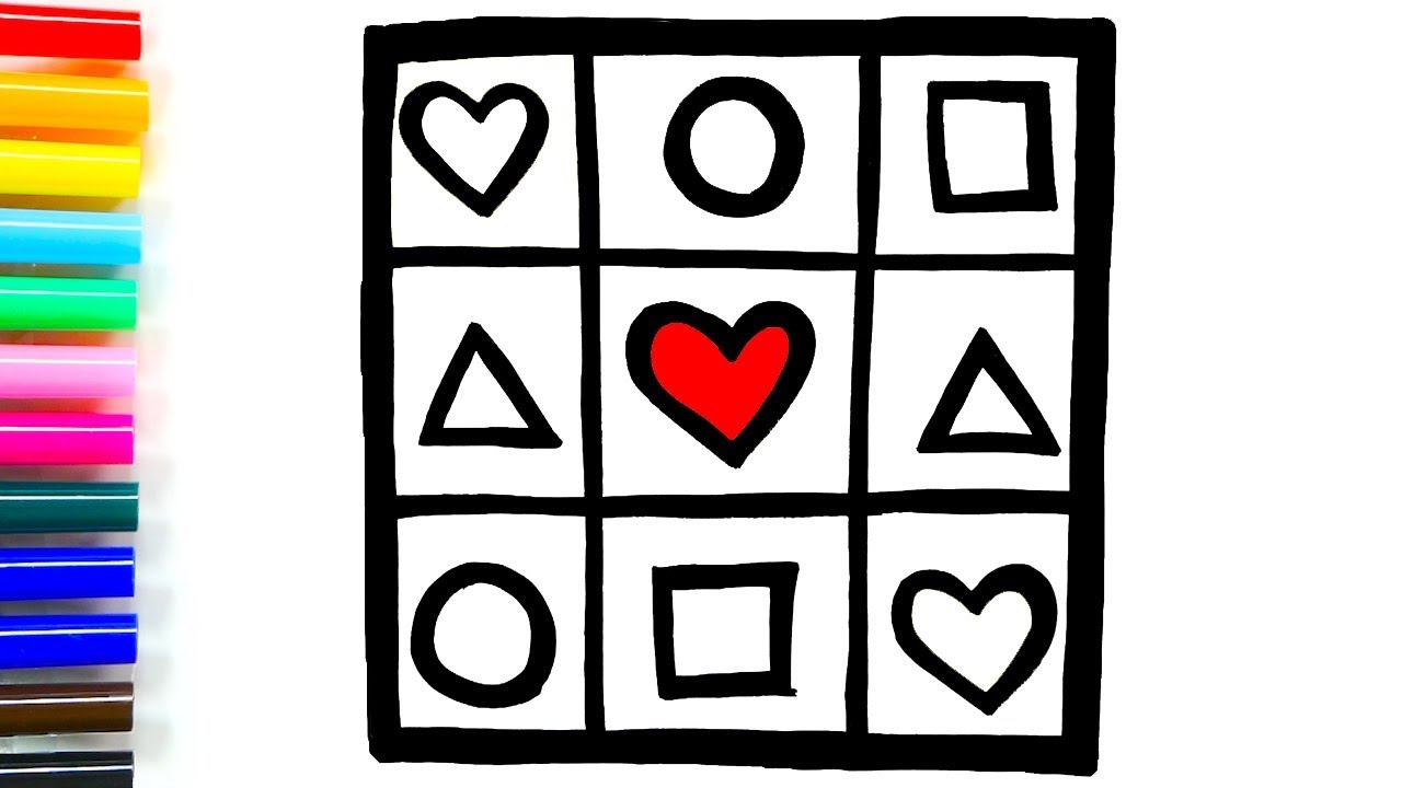 1280x720 Glitter Bingo Coloring And Drawing Learn Colors For Kids