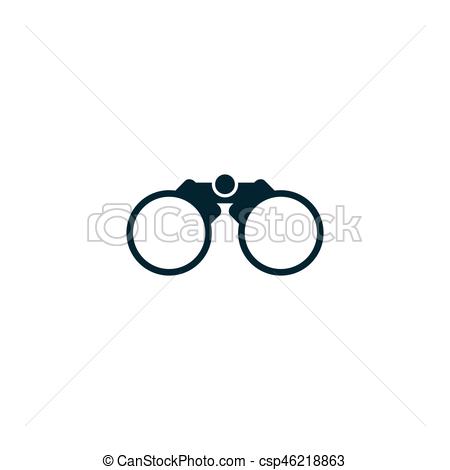 450x470 Binoculars Icon Simple Illustration Binoculars Icon Simple Zoom