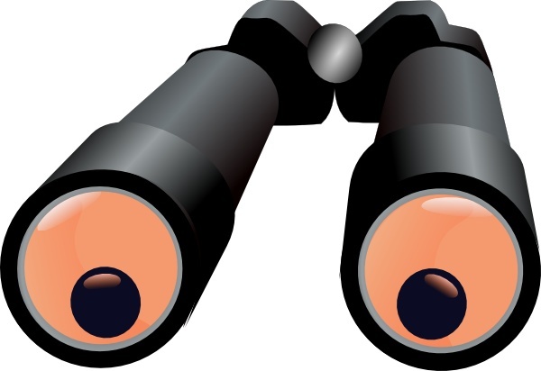 600x412 Binoculars Jh Clip Art Free Vector In Open Office Drawing