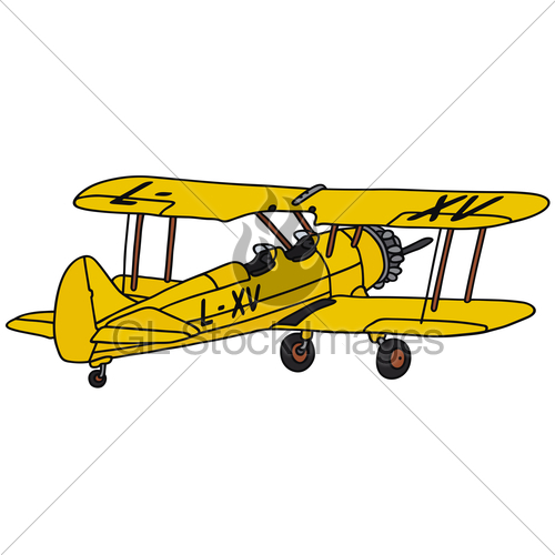 500x500 Biplane Gl Stock Images