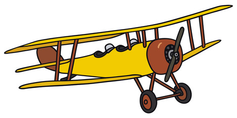 479x240 Hand Drawing Of An Old Biplane