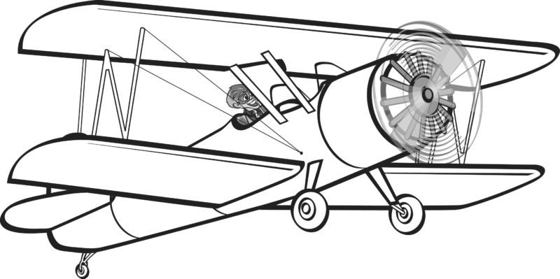 800x399 Image Of Biplane Clipart