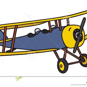 300x300 Photostock Vector The Old Red Biplane Cartoon Lazttweet