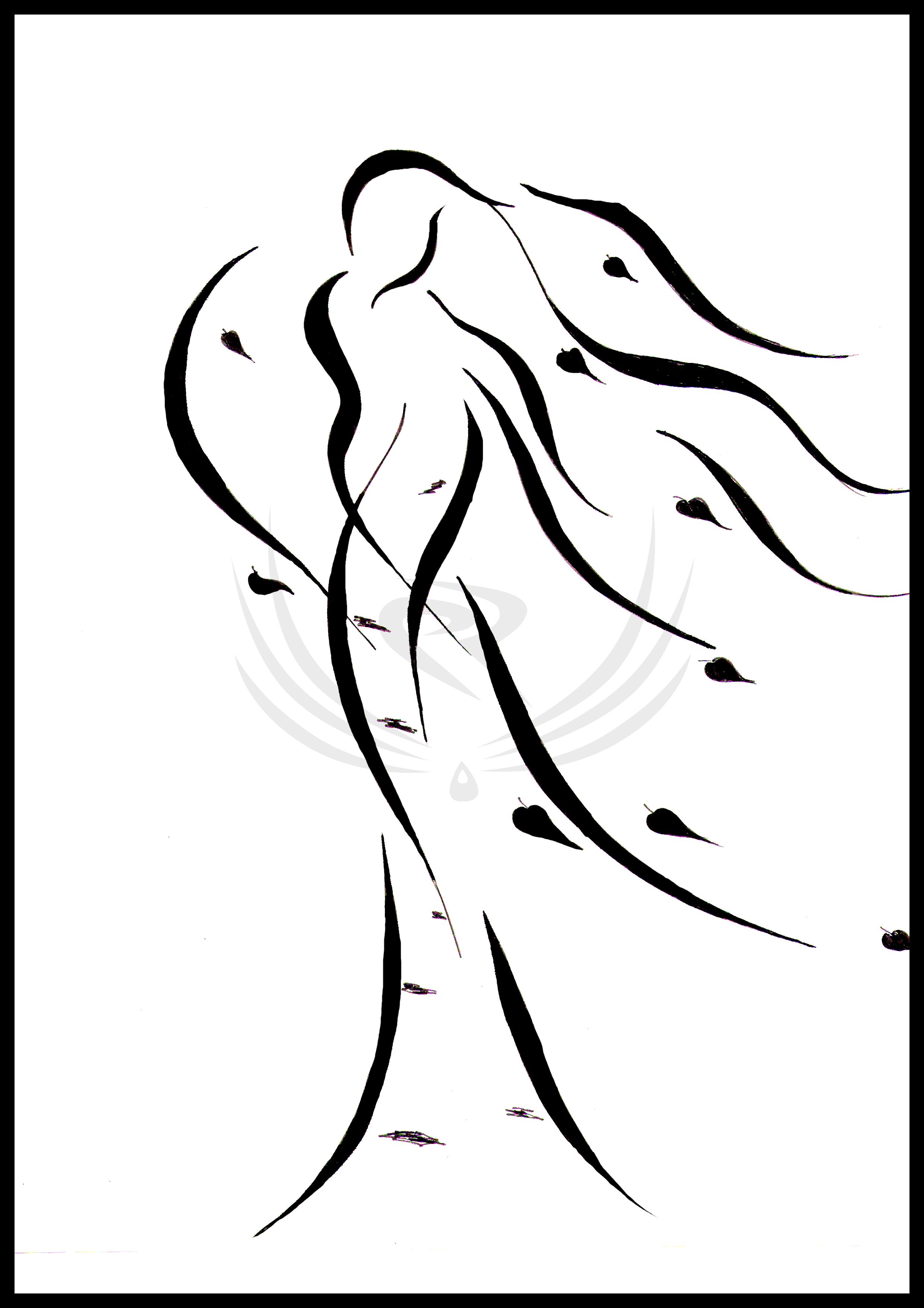 2480x3507 Woman As A Birch Elena Ross