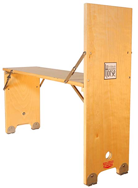 445x606 birch workhorse folding art horse with horseshoes