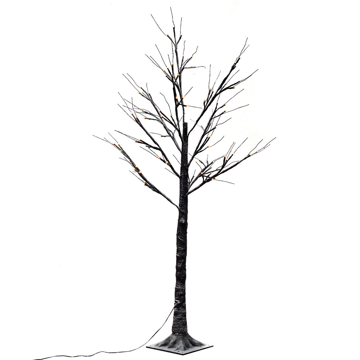 1200x1200 Christmas Xmas Brown Birch Snow Tree Led Light Warm Decorative