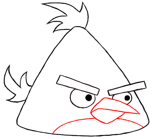 600x551 How To Draw Angry Birds