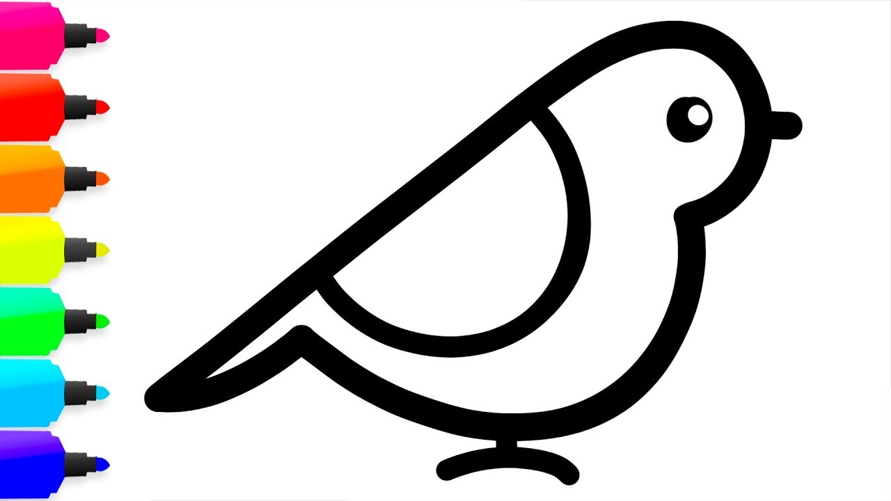 Bird Drawing For Kids | Free download on ClipArtMag