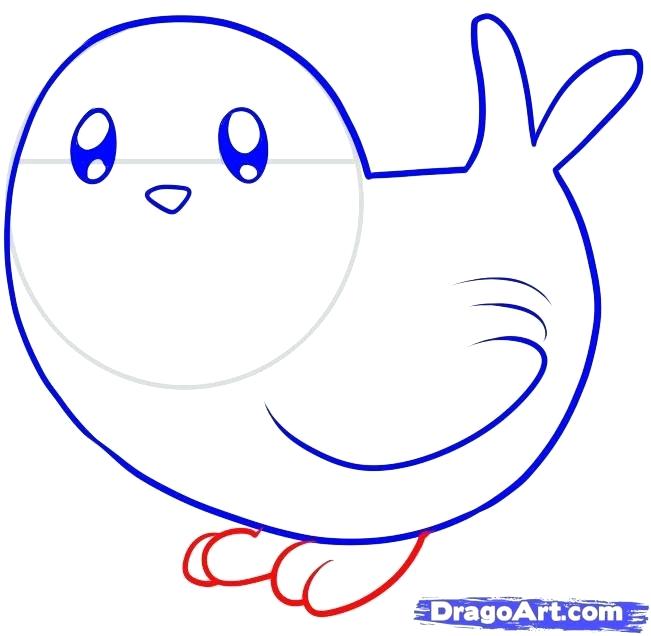 651x636 How To Draw A Bird Kids How To Draw Cartoon Birds Step