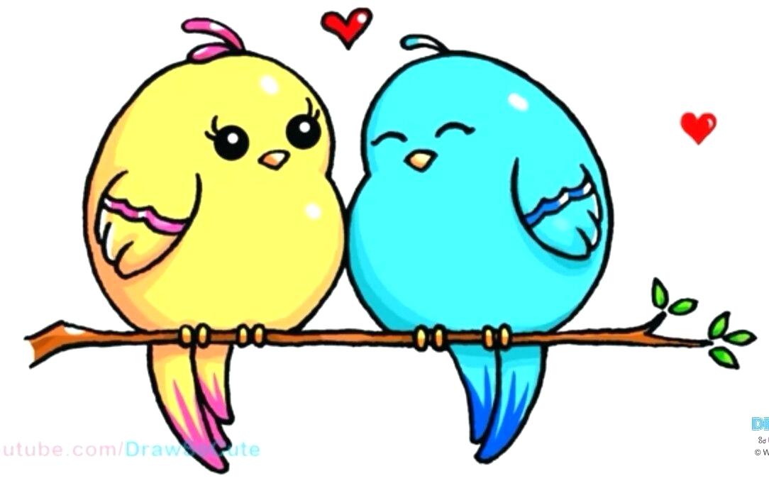 1084x688 Love Bird Drawing