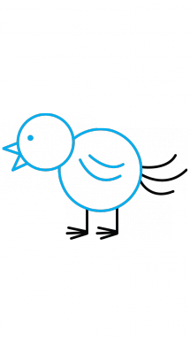 215x382 Collection Of Free Bird Drawing Step By Download On Ui Ex