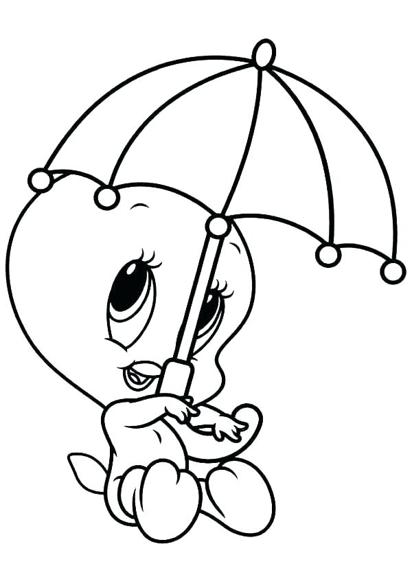 600x840 How To Draw Baby Tweety Bird
