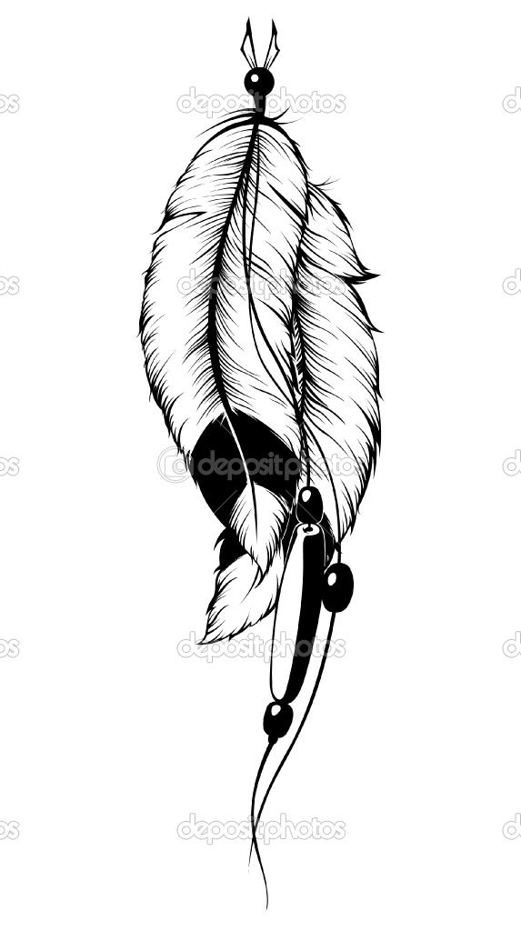 573x1024 Huge Collection Of 'indian Feather Drawing' Download More Than