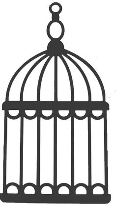236x420 Clip Art Simple Bird Cage Drawing Images Pictures