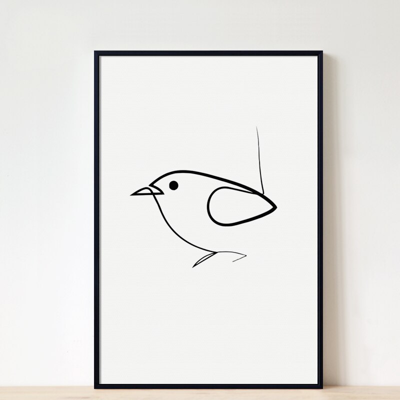 800x800 Simple Line Drawing Of Horse Bird