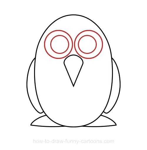 500x510 Simple Penguin Drawing Simple Penguin Line Drawing