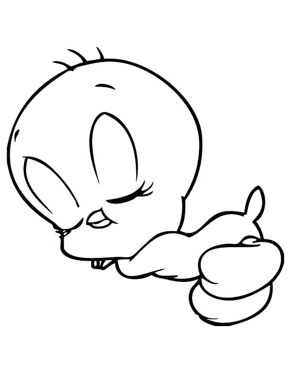 600x776 Tweety Drawing Tweety Bird Line Drawing