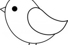 236x157 bird drawing outline dove line simple sketch canary hummingbird