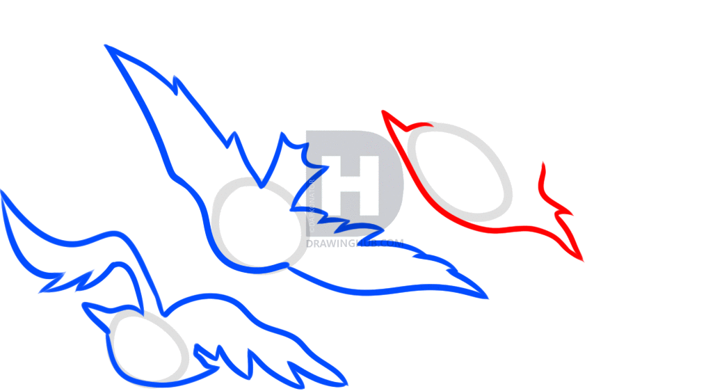 1028x562 how to draw divergent tris birds tattoo, step