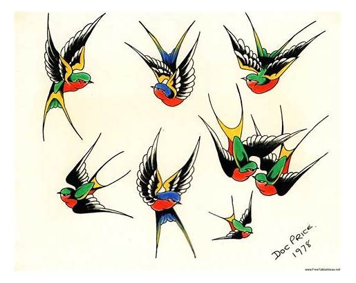 515x410 Swallow Bird Tattoo Design Best Tattoos Images