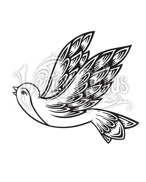 468x580 Vector Genius Tattoo Lovebirds Stockart