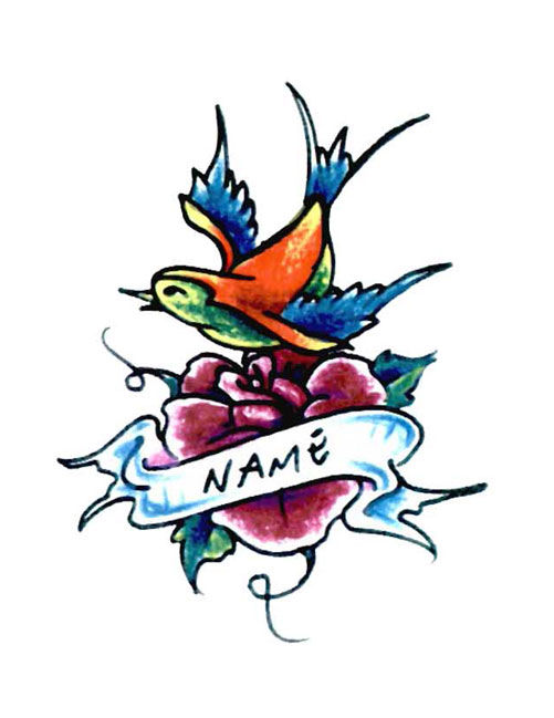 501x649 Bird Tattoo Free Design Ideas Dr Flash Tattoo Designs