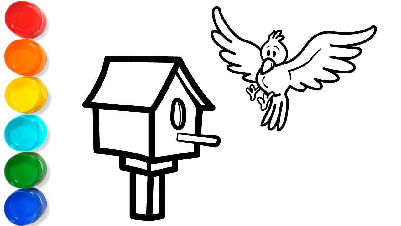 1280x720 How To Draw A Birdhouse