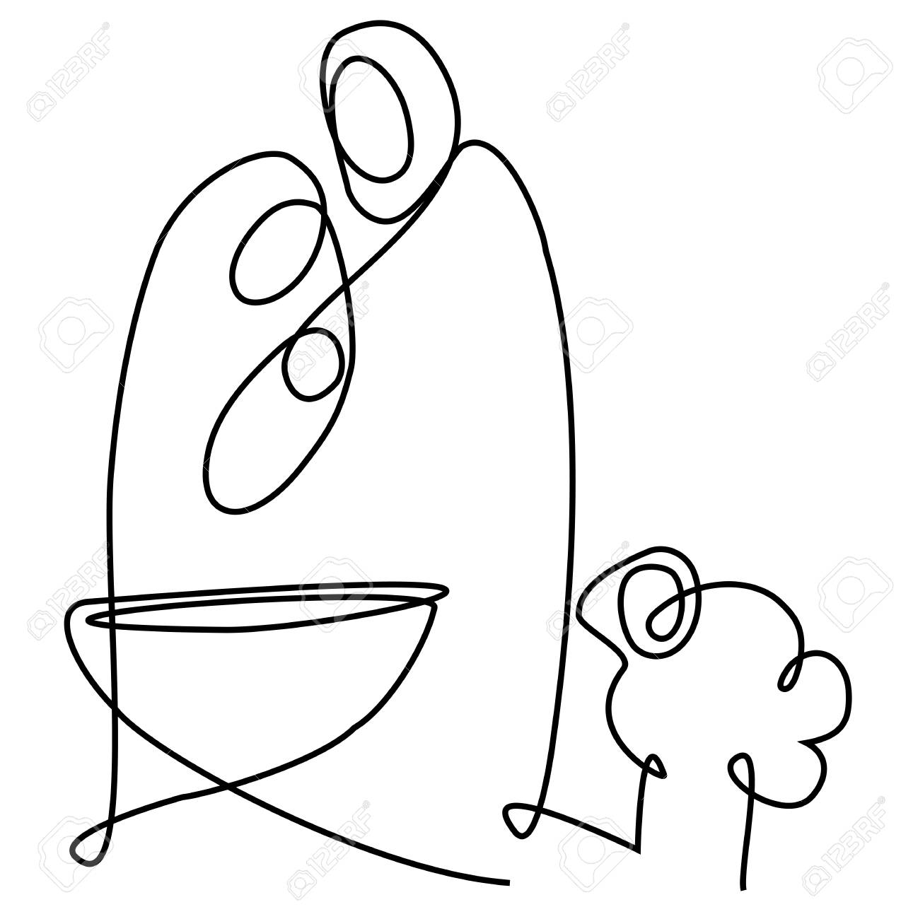 1274x1300 Huge Collection Of 'nativity Line Drawing' Download More Than