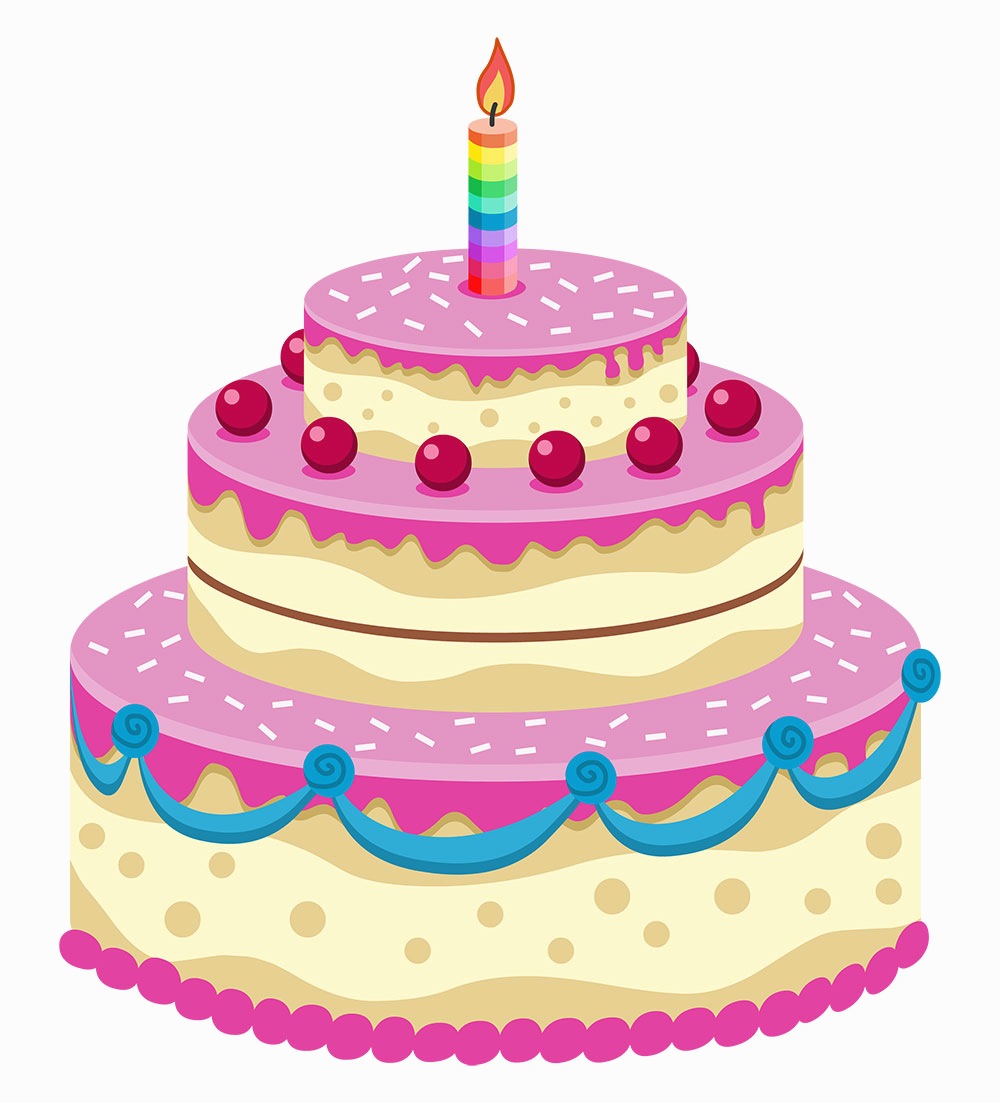 Simple Birthday Cake Drawing Free Download On Clipartmag 9925