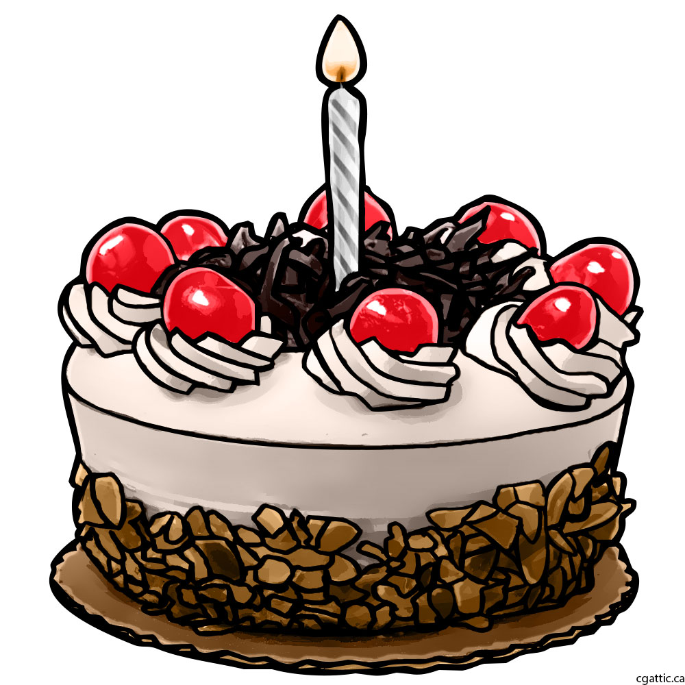 Birthday Cake Drawing Step By Step Free download on ClipArtMag