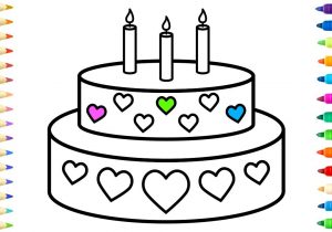 300x210 Birthday Candle Drawing Unparalleled Candle Coloring Sheet