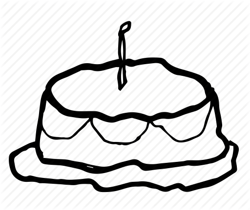 512x432 Birthday Cake, Cake, Candle, Happy Birthday, Kids Doodle, Kids