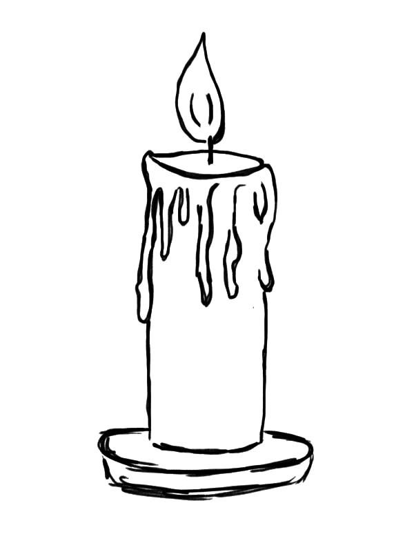 600x800 candle, light candle coloring pages light candle coloring
