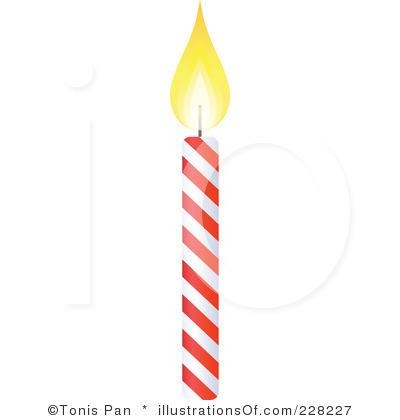 400x420 Single Birthday Candle Clipart