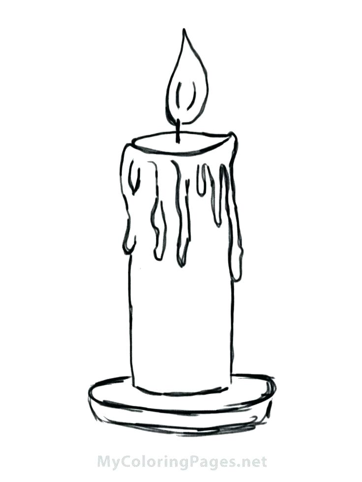 736x981 Birthday Candle Coloring