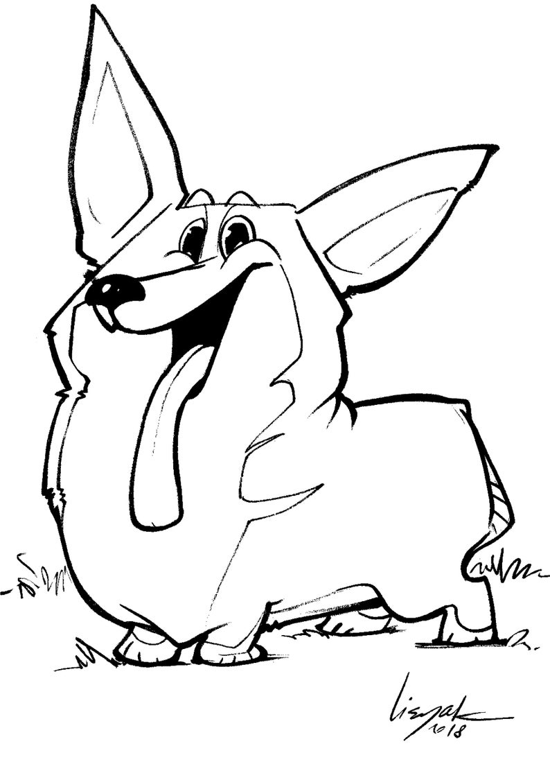 794x1112 Pet Caricature In Blackampwhite Great As Birthday Gift Or A Pet Etsy