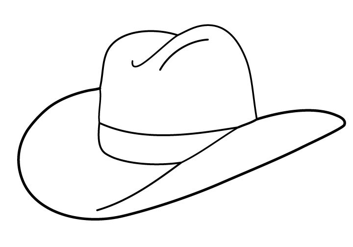 720x504 Cowboy Hat Stencil Printable Cowboy Hat Drawings And Clip Art