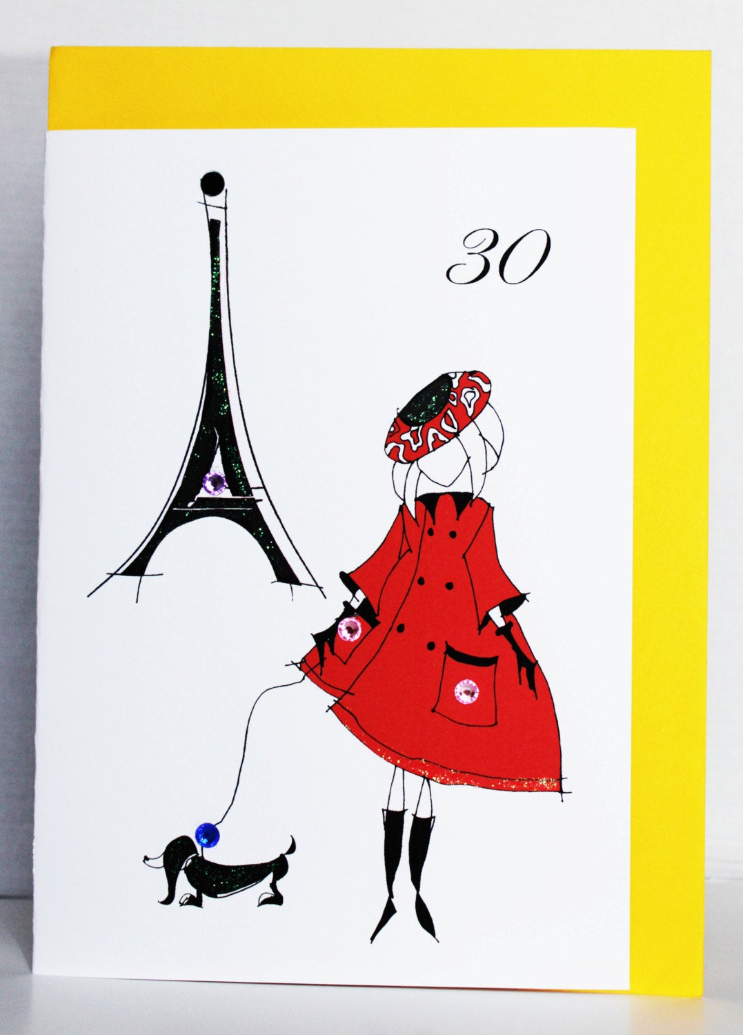 1077x1500 Any Age Extra Large Birthday Greeting Card Etsy