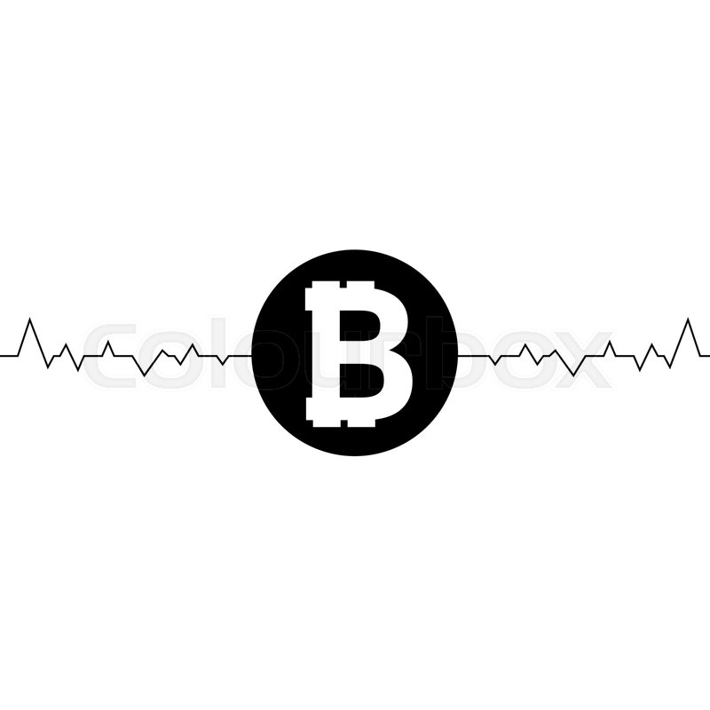 800x800 Vector Fluctuation Of Bitcoin One Line Stock Vector Colourbox