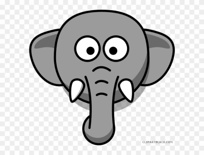 400x304 Download Free Png Elephant Head Animal Free Black White Clipart