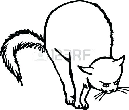 450x385 scared cat drawing scared cat drawing scared black cat drawing