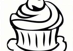 300x210 Black And White Cupcake Drawing Cupcake Drawing Black And White