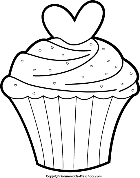483x615 Cupcake Black And White Cupcake Clipart Black And White Free