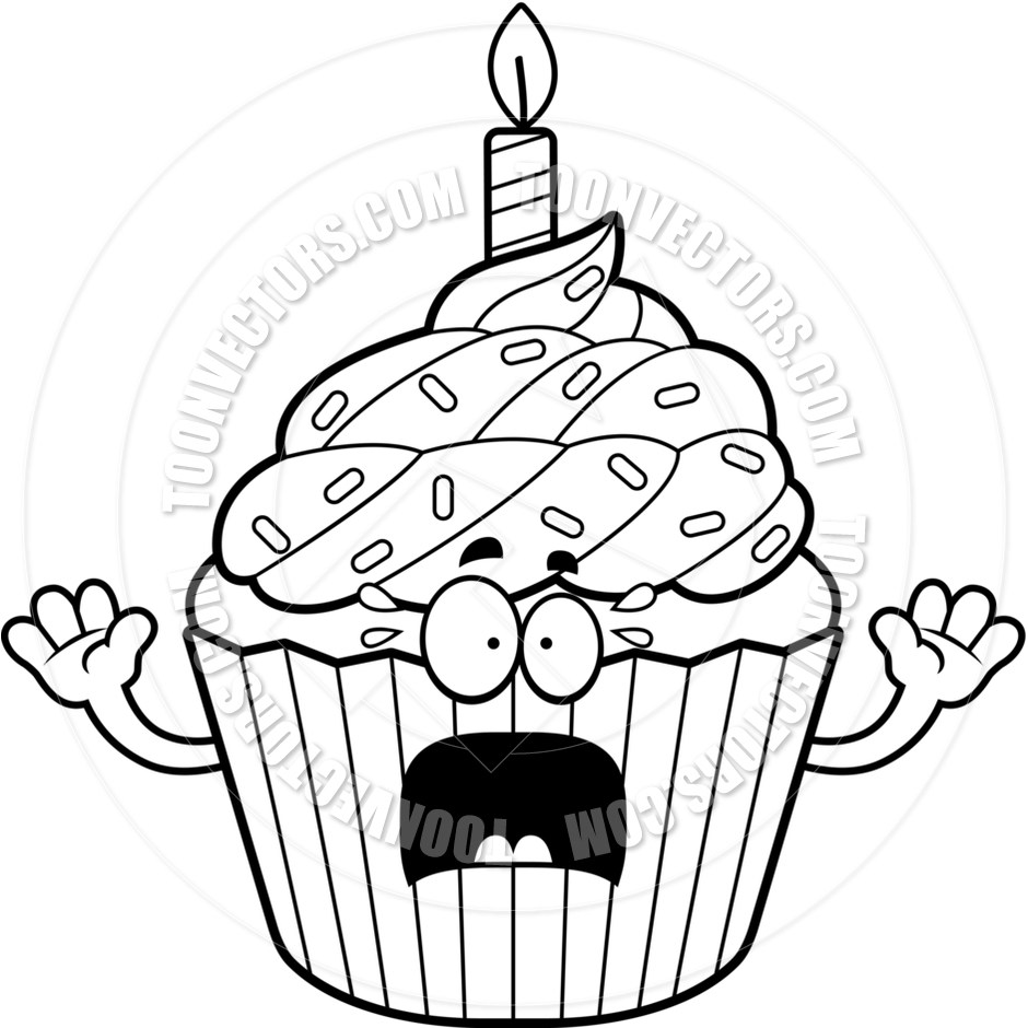 940x940 Black And White Cupcake Outline Tattoos Ideas And Designs