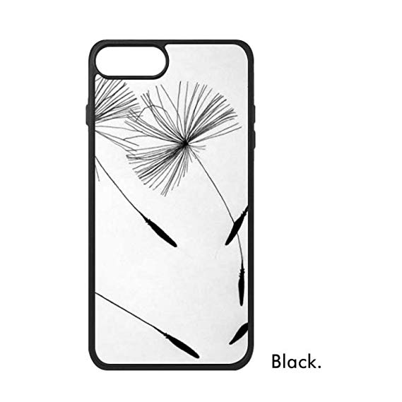 569x569 Black Grey White Dandelion For Iphone Plus Cases
