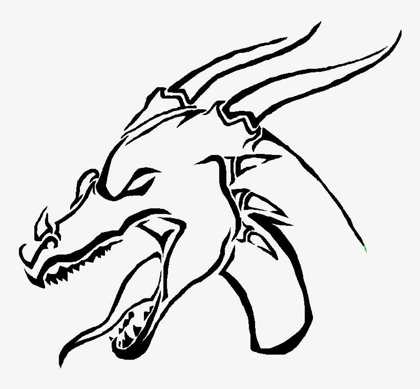820x758 Dragon Head Tattoo Design